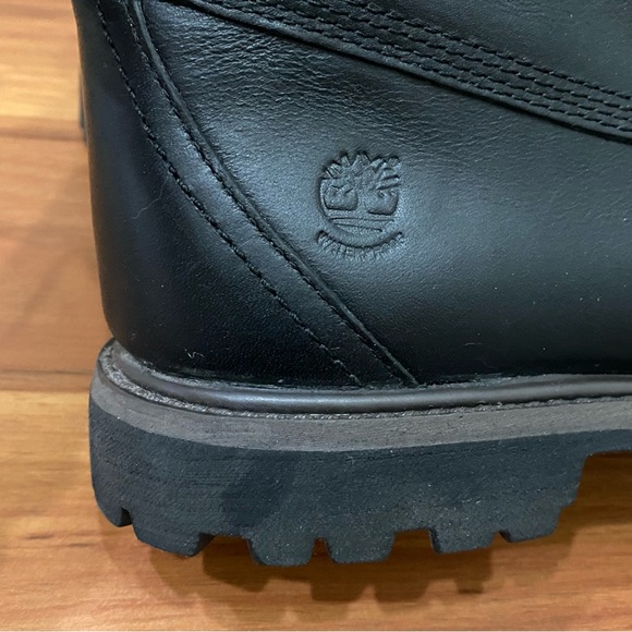 TIMBERLAND Earthkeepers 8238A Double Buckle Strap Black Leather Boots Size 7M - Picture 12 of 16